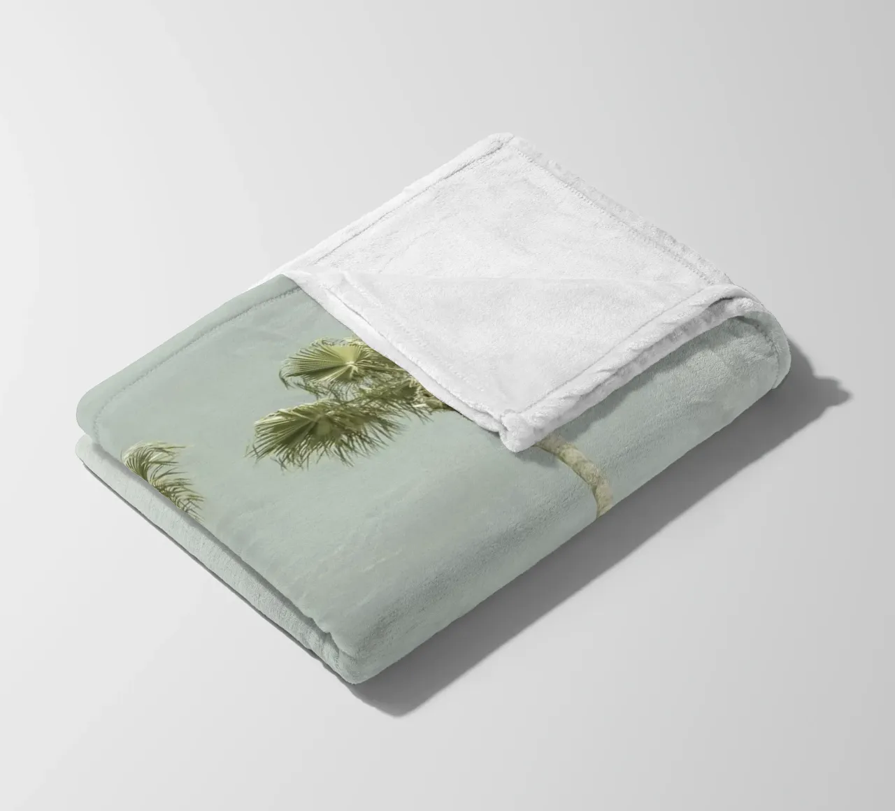 Idillio di palme vintage coperta in pile da Melanie Viola