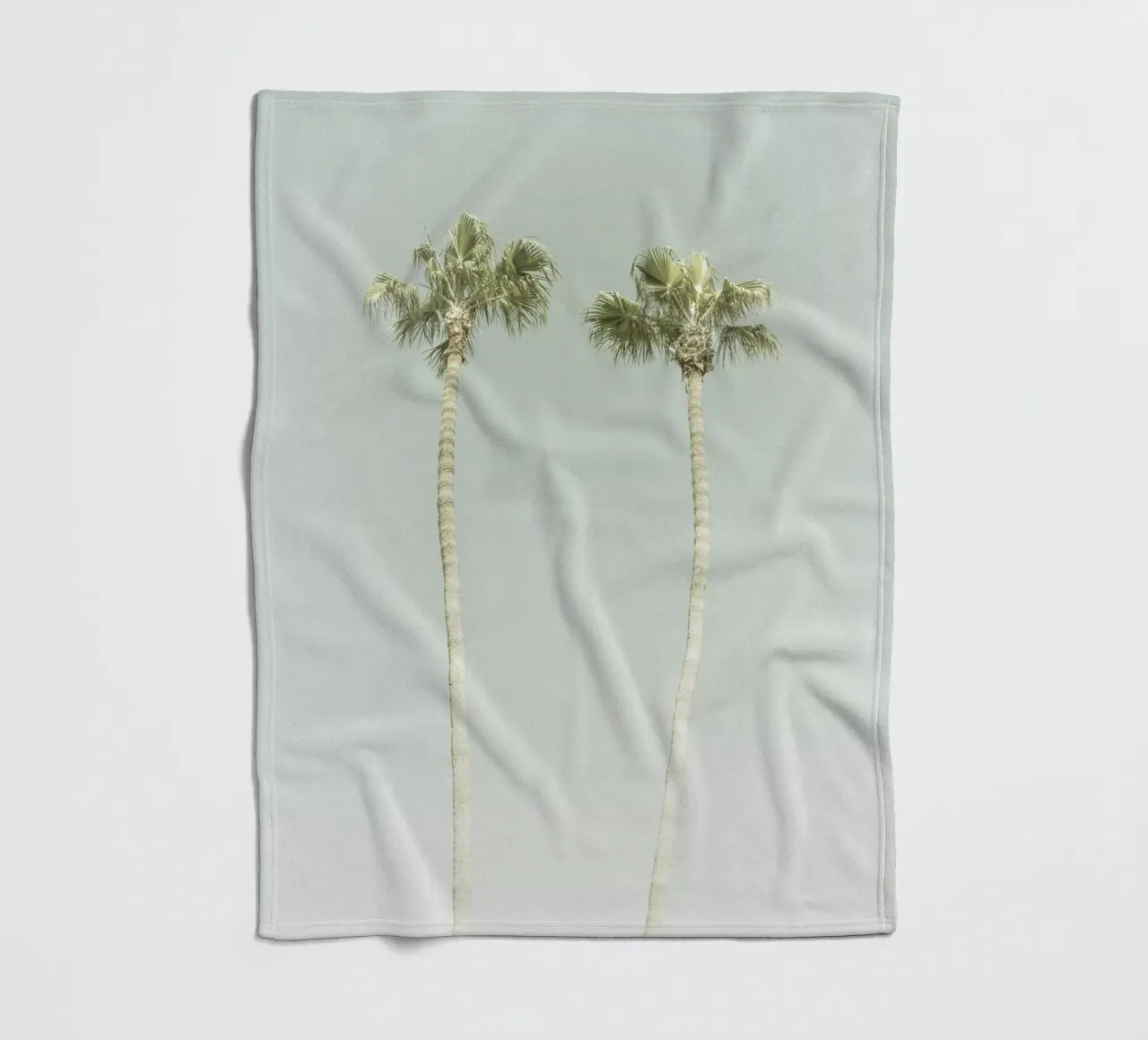 Idillio di palme vintage coperta in pile da Melanie Viola