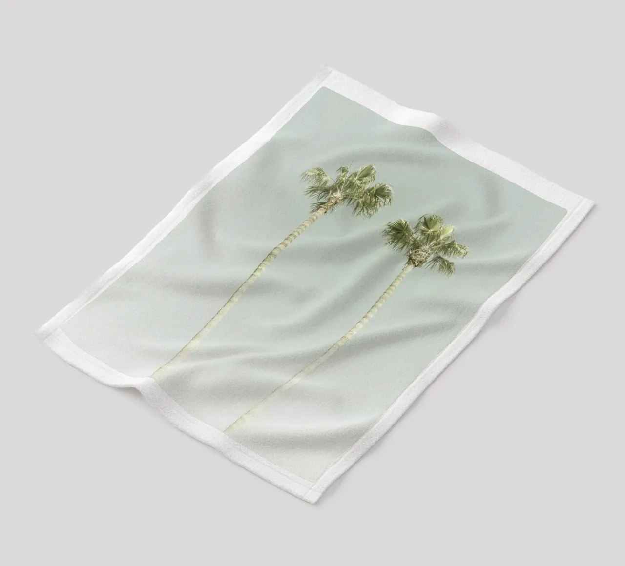 Idillio di palme vintage coperta in pile da Melanie Viola