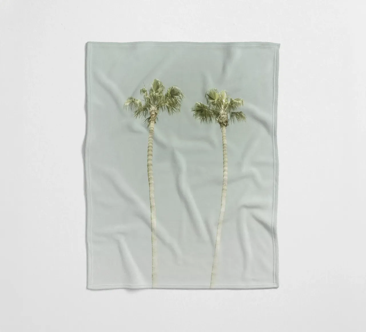 Idillio di palme vintage coperta in pile da Melanie Viola