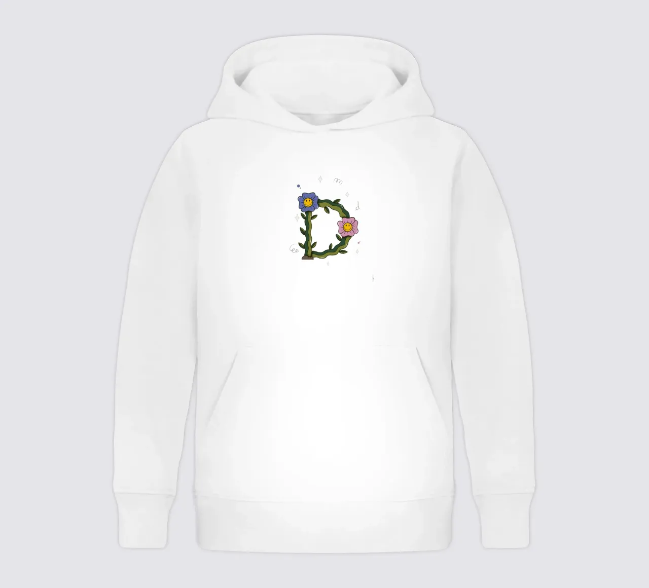 Flower D kids hoodie by Rafa Gomes