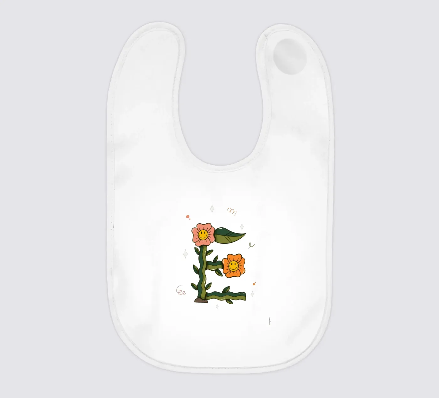 Flower E Babylätzchen von Rafa Gomes