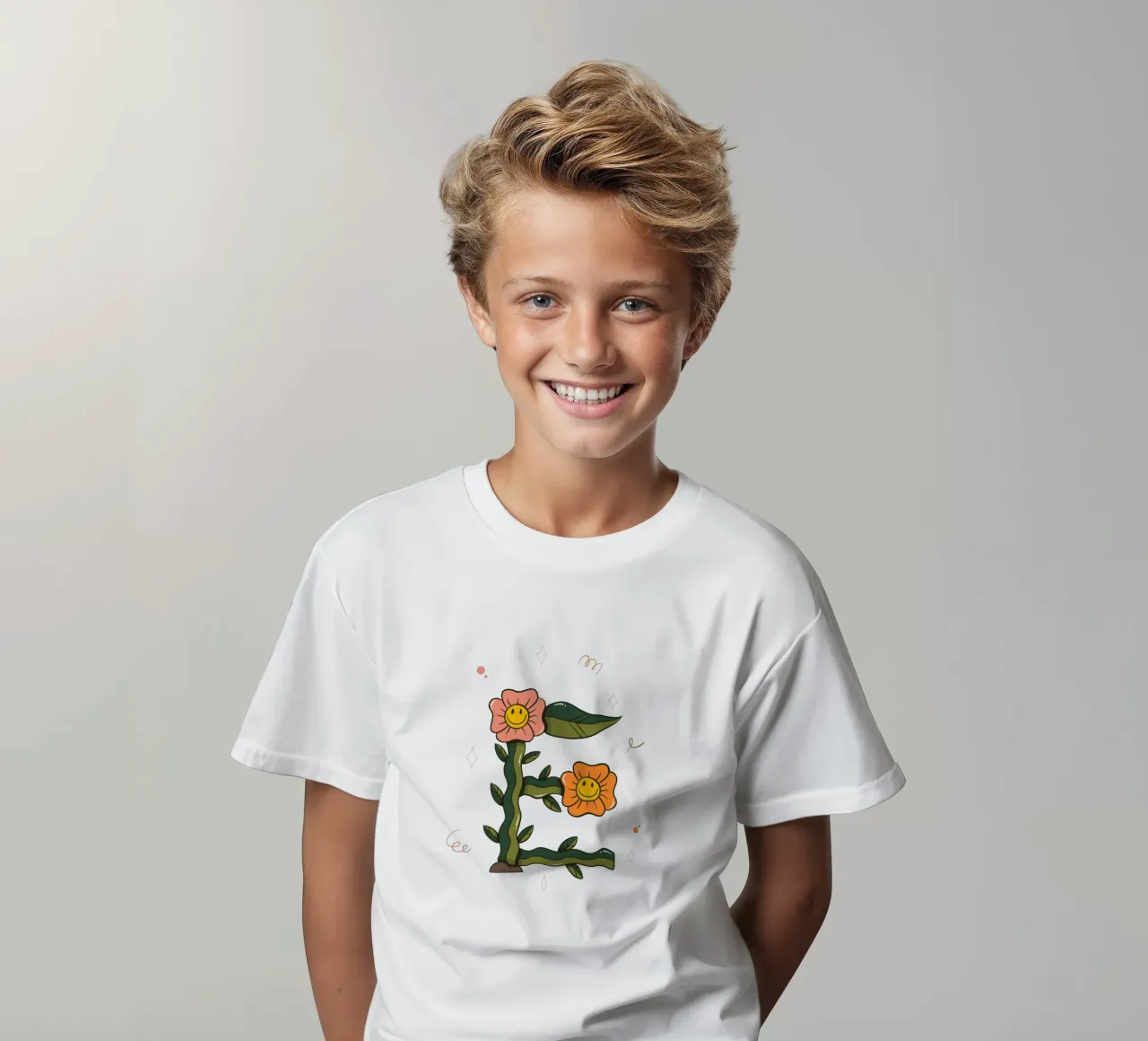 Fiore E t-shirt bambini da Rafa Gomes
