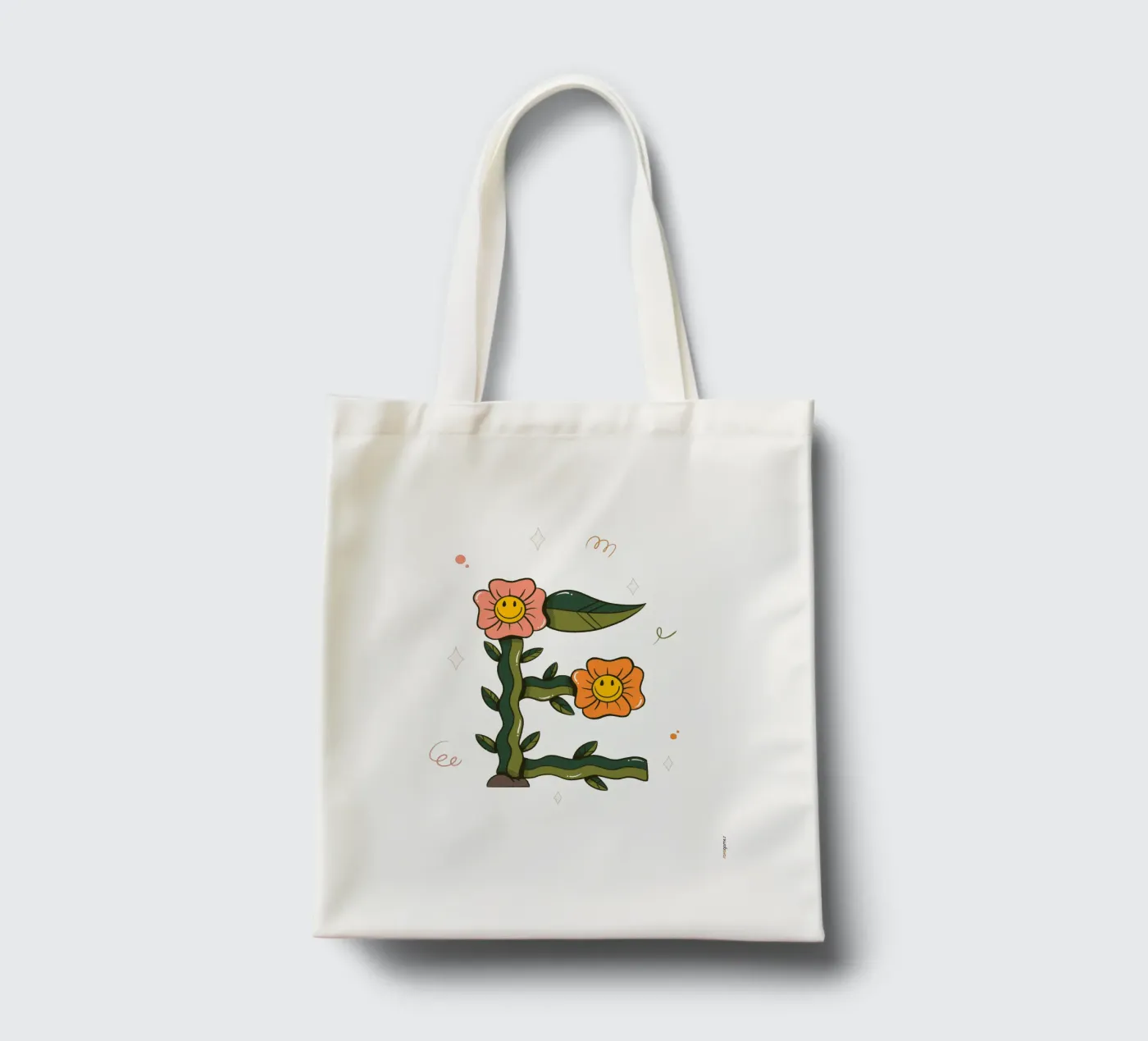Flower E tote bag by Rafa Gomes