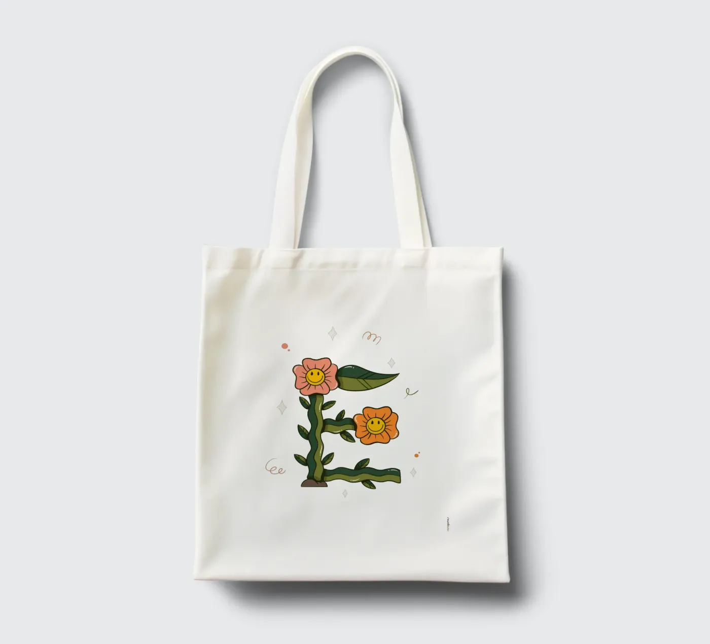 Flower E tote bag by Rafa Gomes
