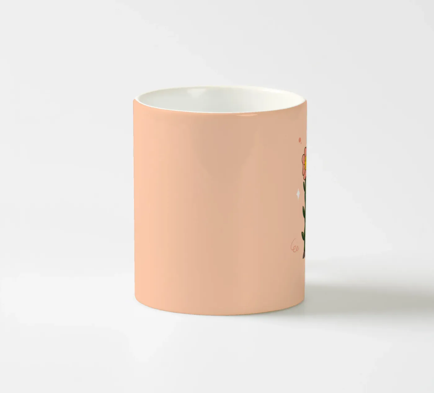 Flower E ceramic mug by Rafa Gomes