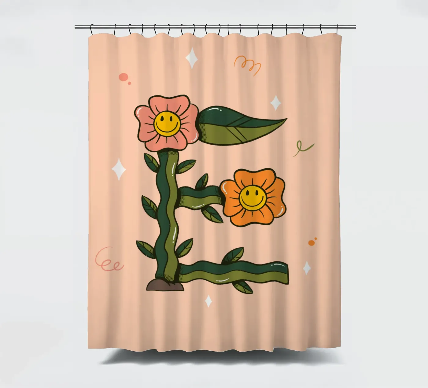 Bloem E douchegordijn van Rafa Gomes