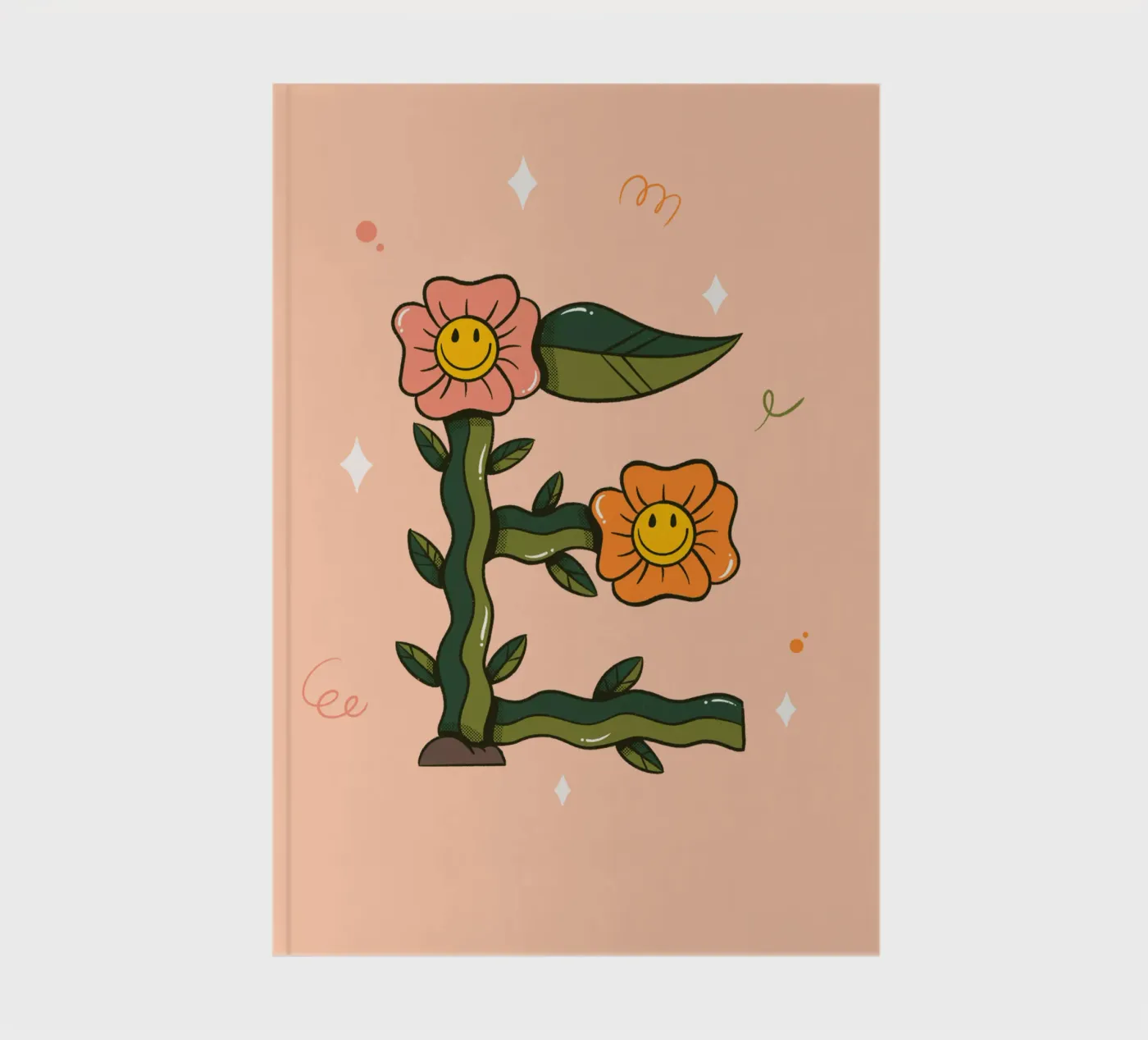 Flower E notebook by Rafa Gomes