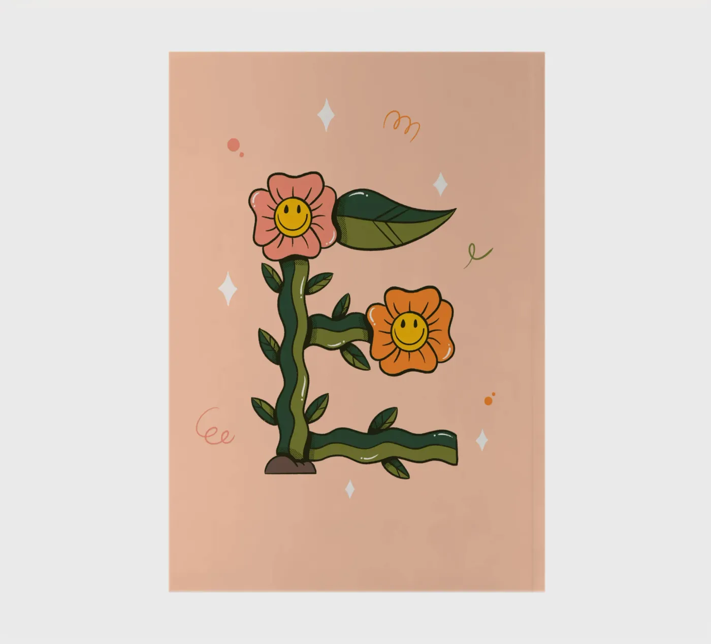 Flower E notebook by Rafa Gomes