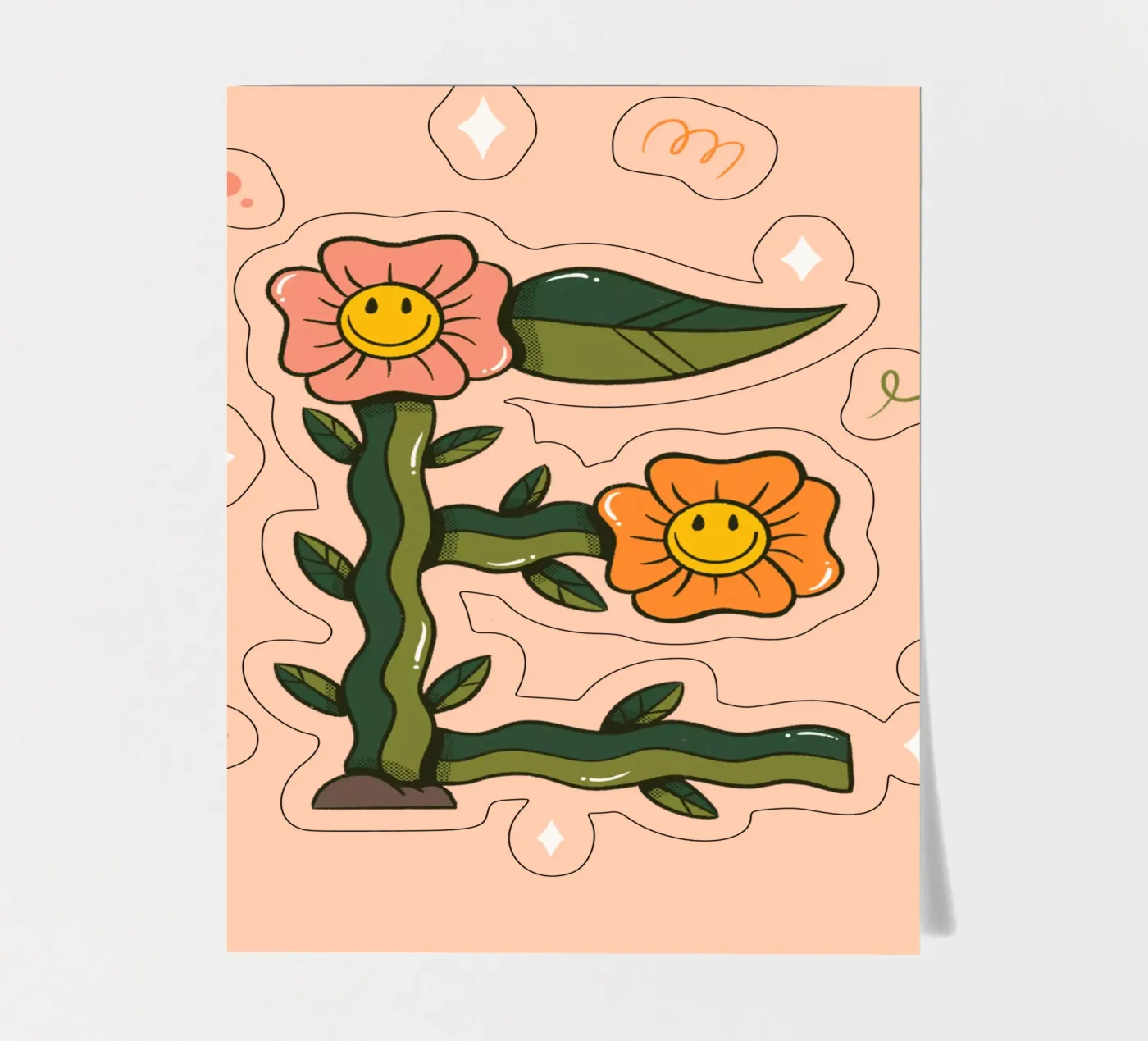 Bloem E stickervel van Rafa Gomes