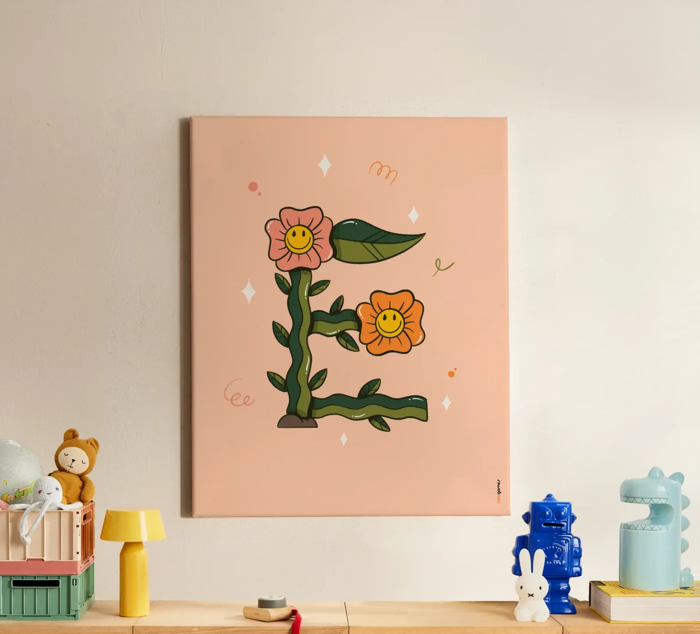 Bloem E canvas van Rafa Gomes