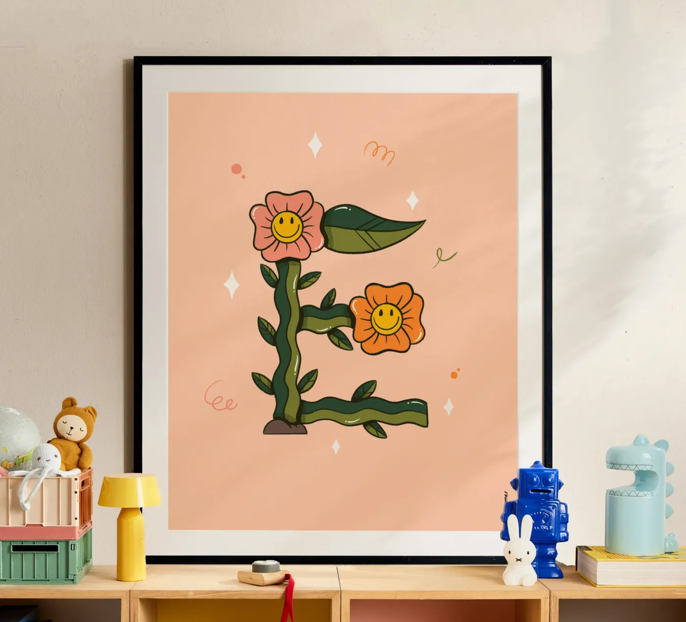 Flower E poster van Rafa Gomes