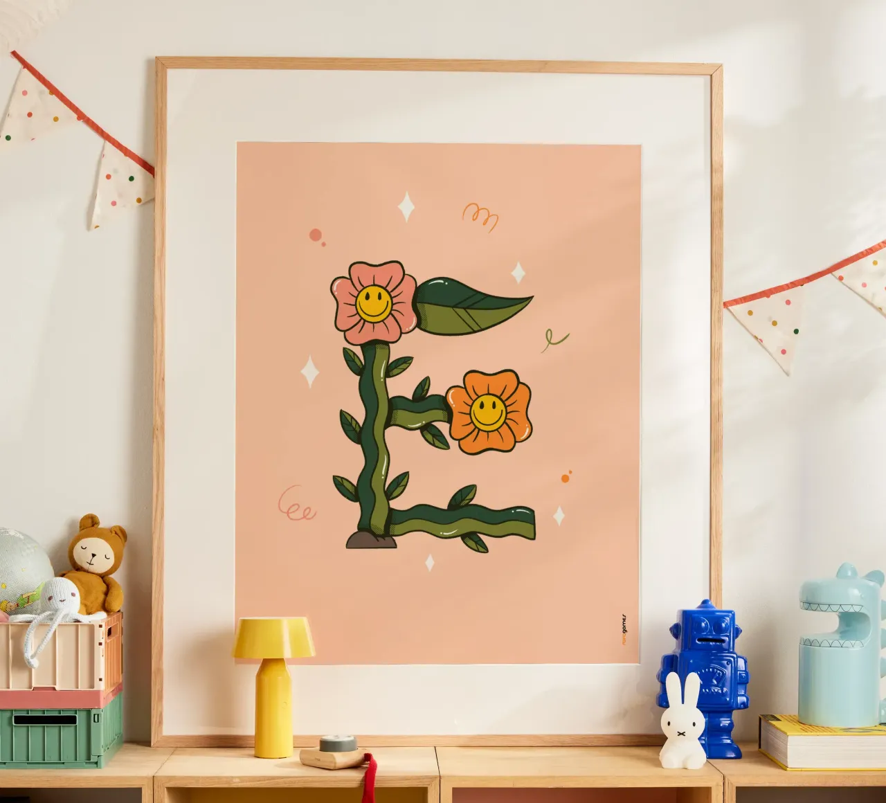 Flower E poster by Rafa Gomes