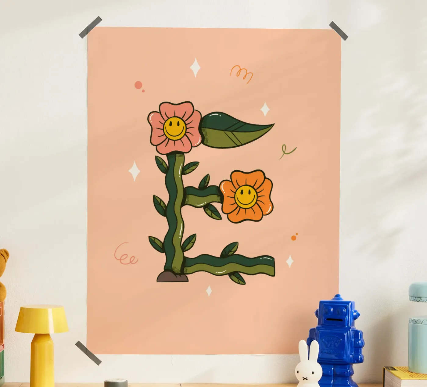 Flower E poster van Rafa Gomes