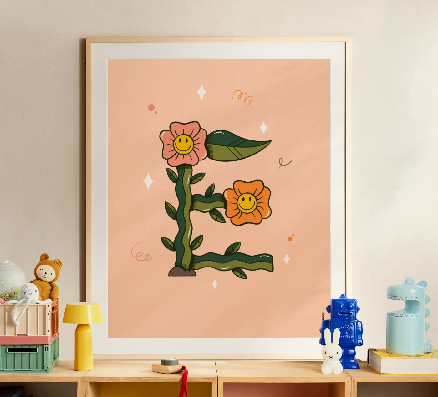 Flower E poster van Rafa Gomes