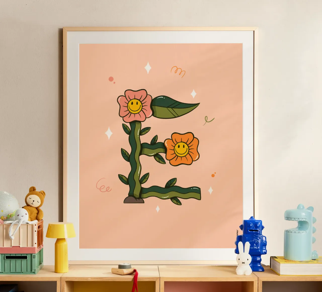 Flower E poster by Rafa Gomes