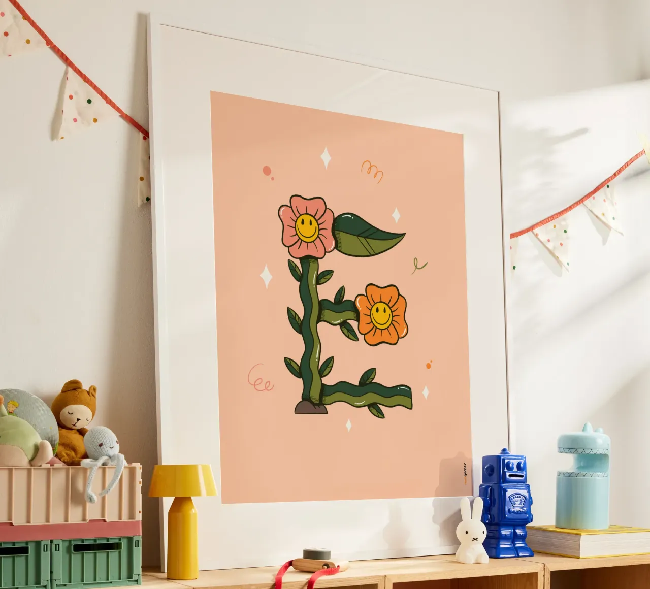 Flower E poster by Rafa Gomes