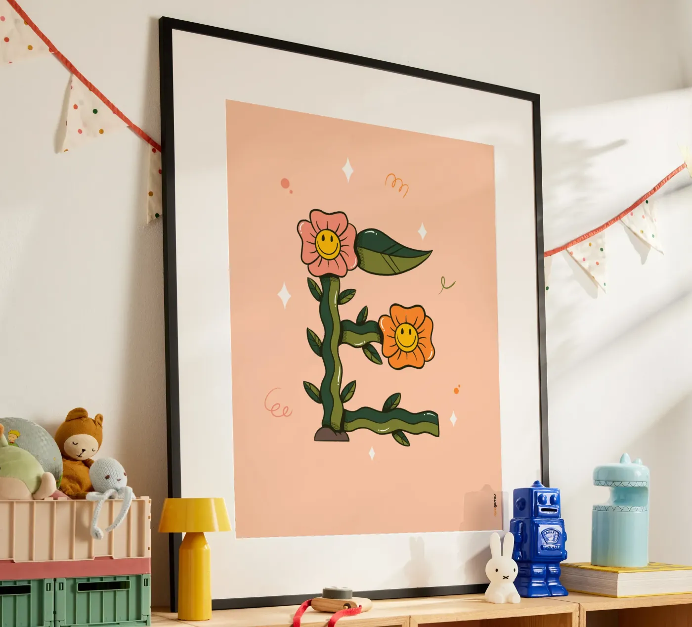 Flower E poster van Rafa Gomes