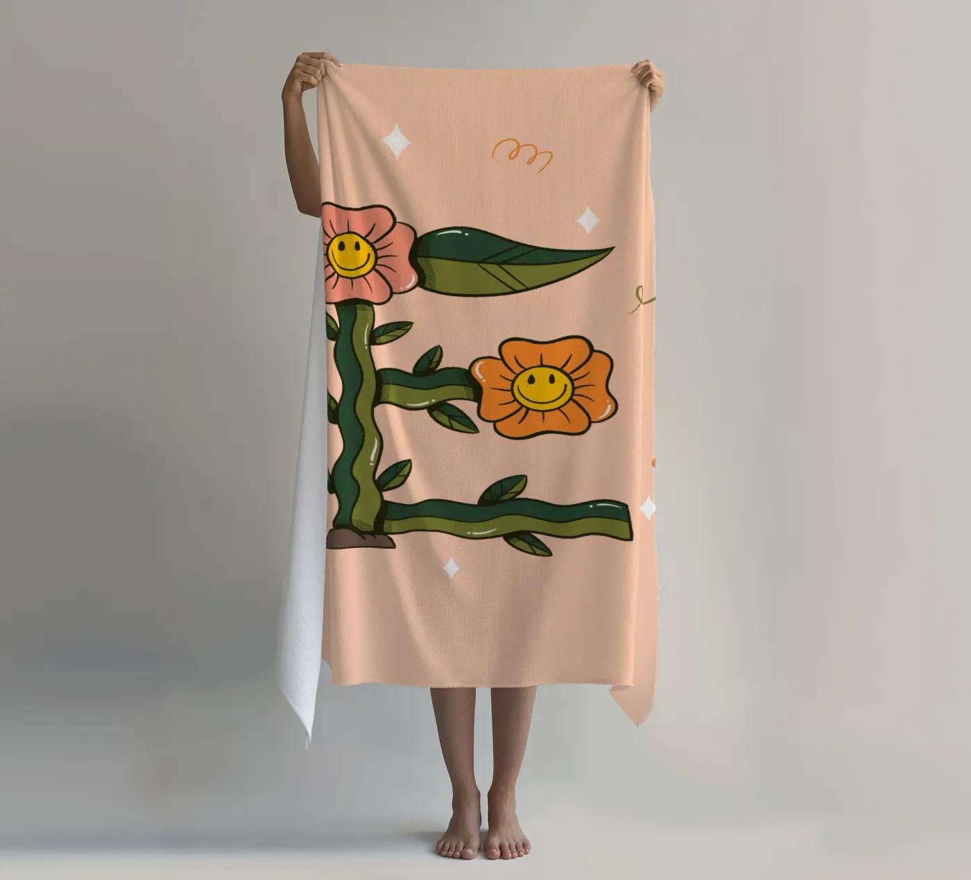 Flower E serviette de plage de Rafa Gomes