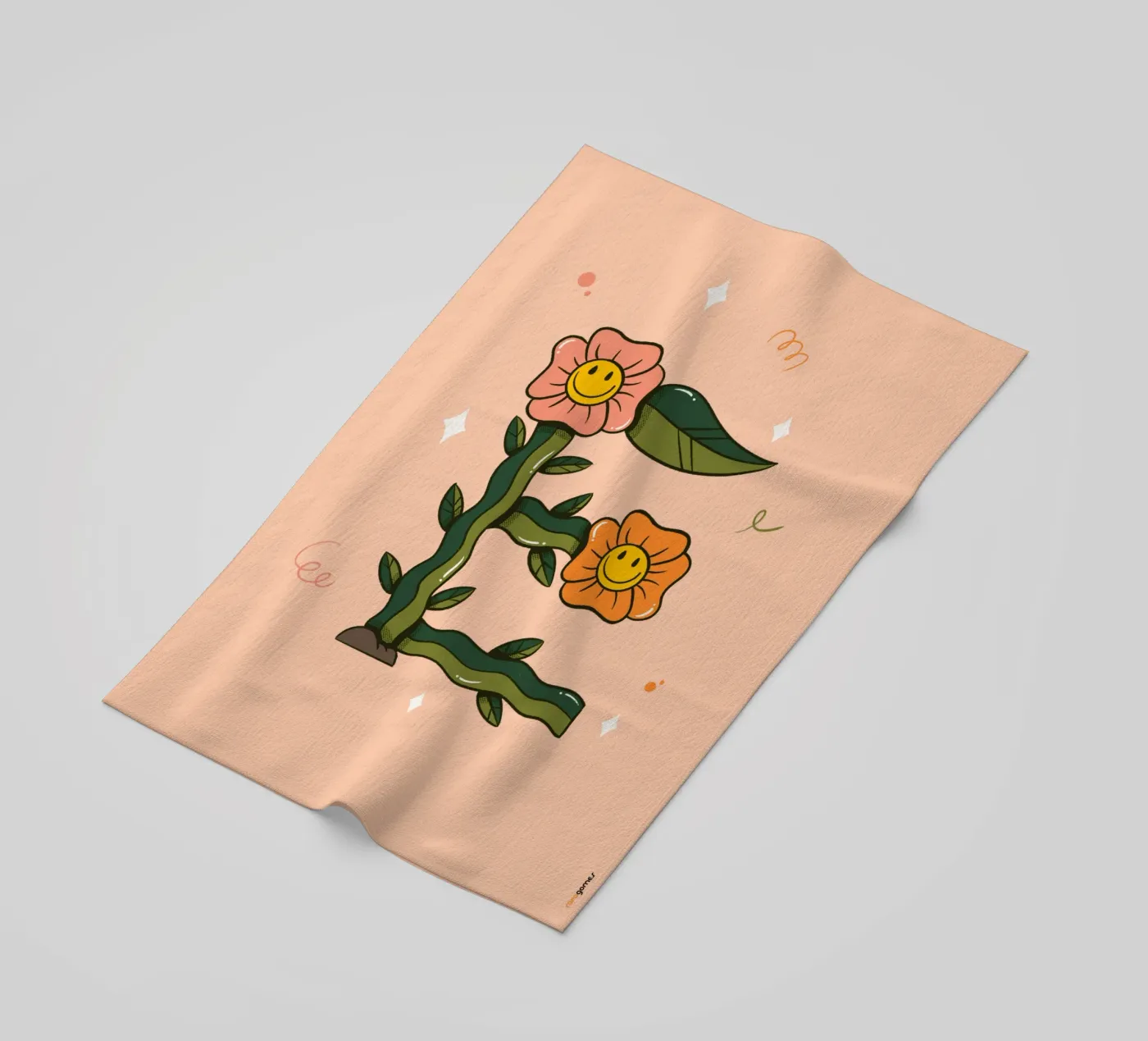 Flower E serviette de plage de Rafa Gomes