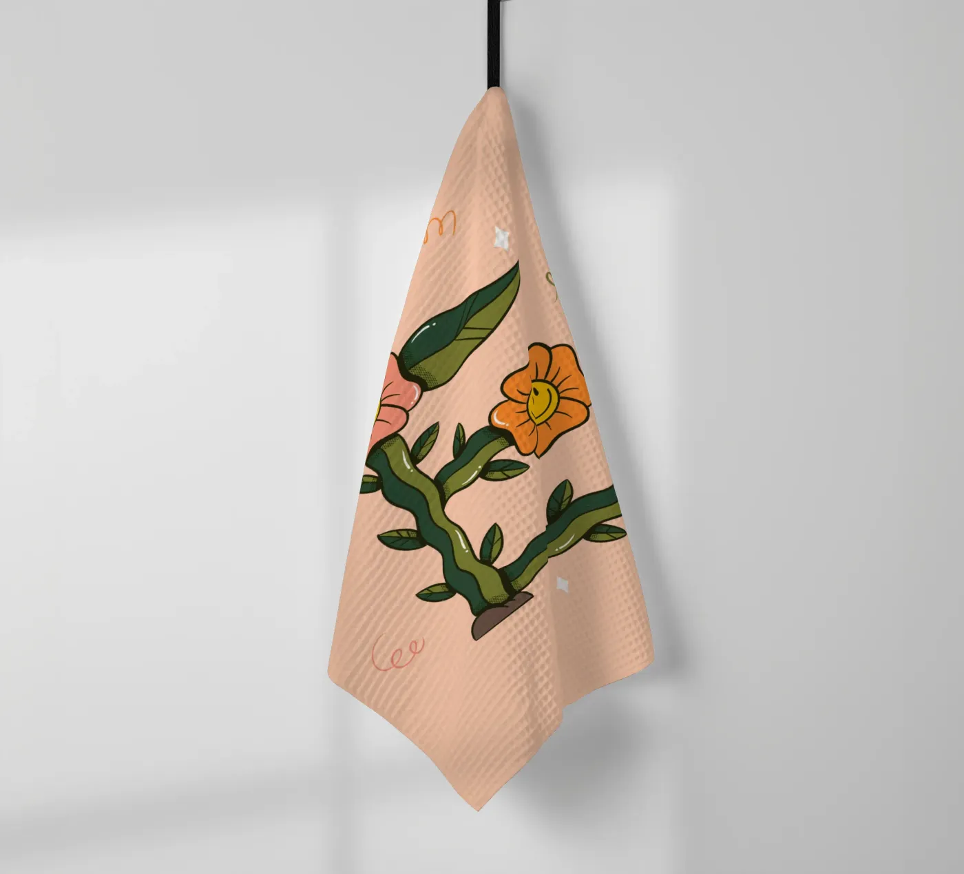 Flower E theedoek van Rafa Gomes