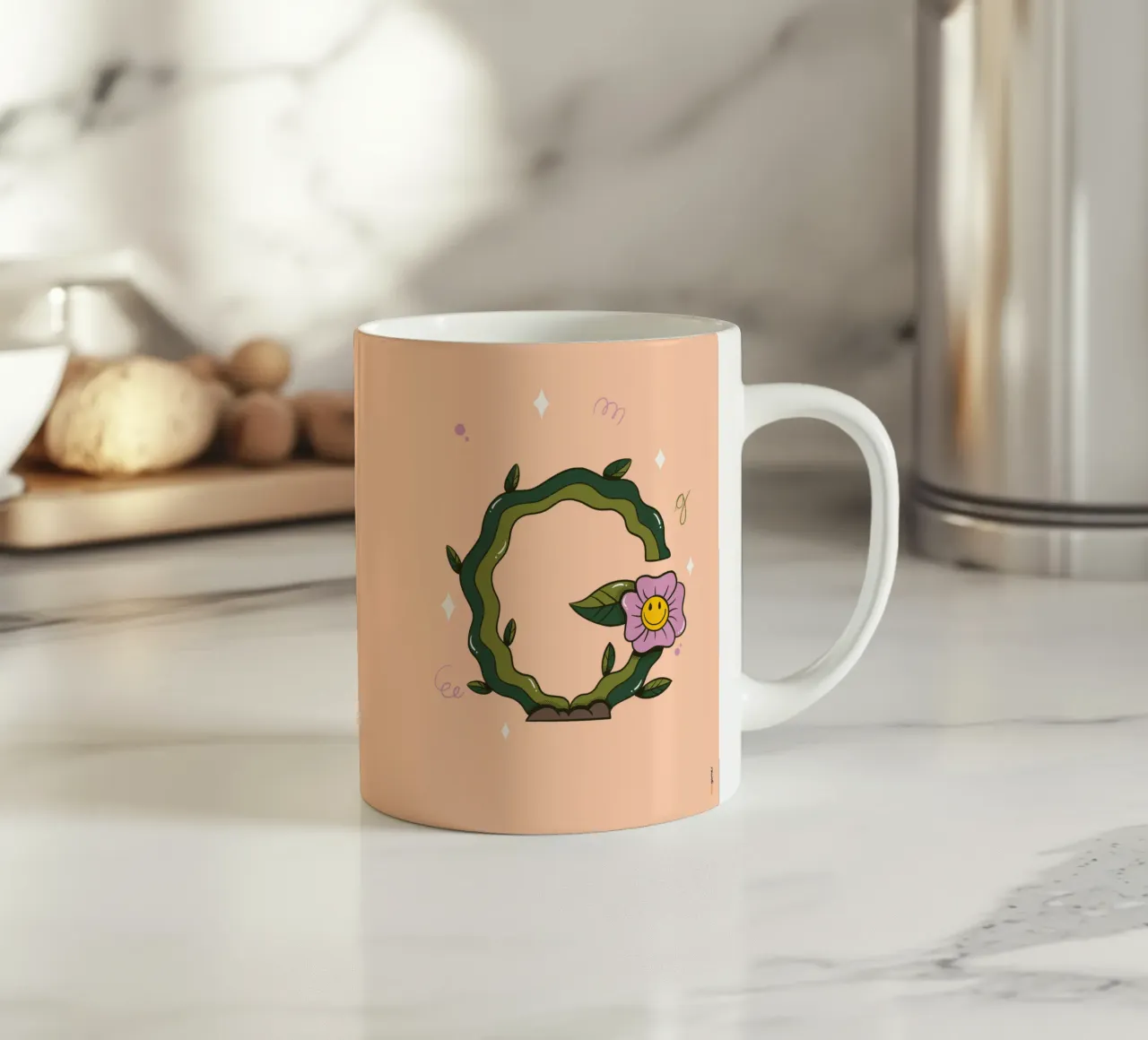 Fiore G tazza in ceramica da Rafa Gomes