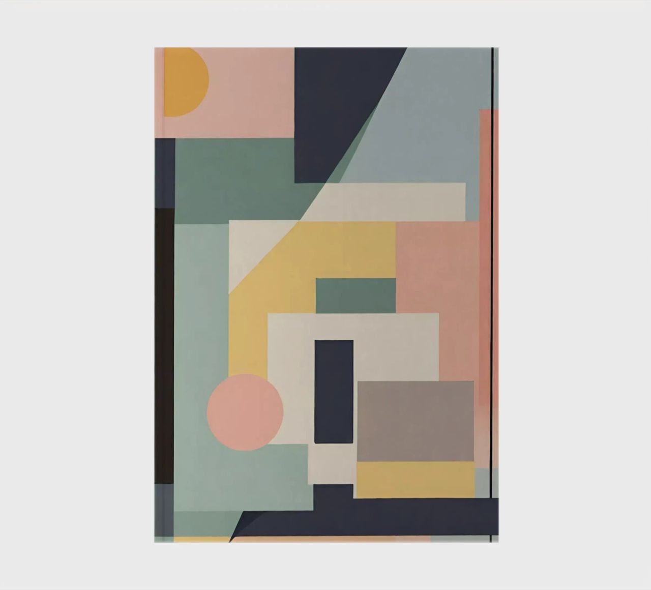 Abstract pastel art deco 3 notebook by Rezh creations