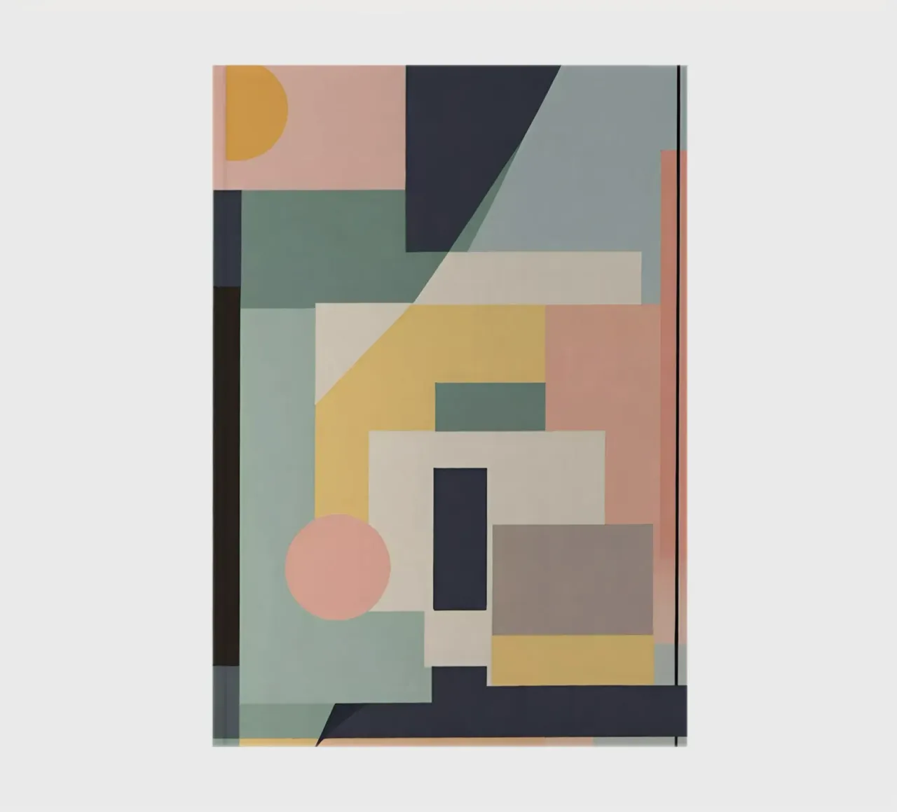 Abstracto pastel art deco 3 cuaderno de Rezh creations