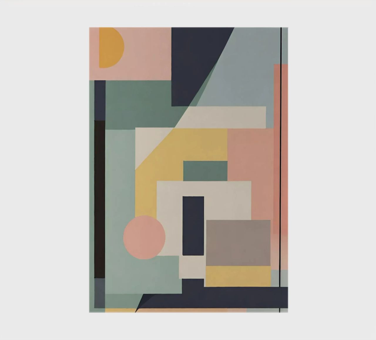 Abstract pastel art deco 3 notebook by Rezh creations