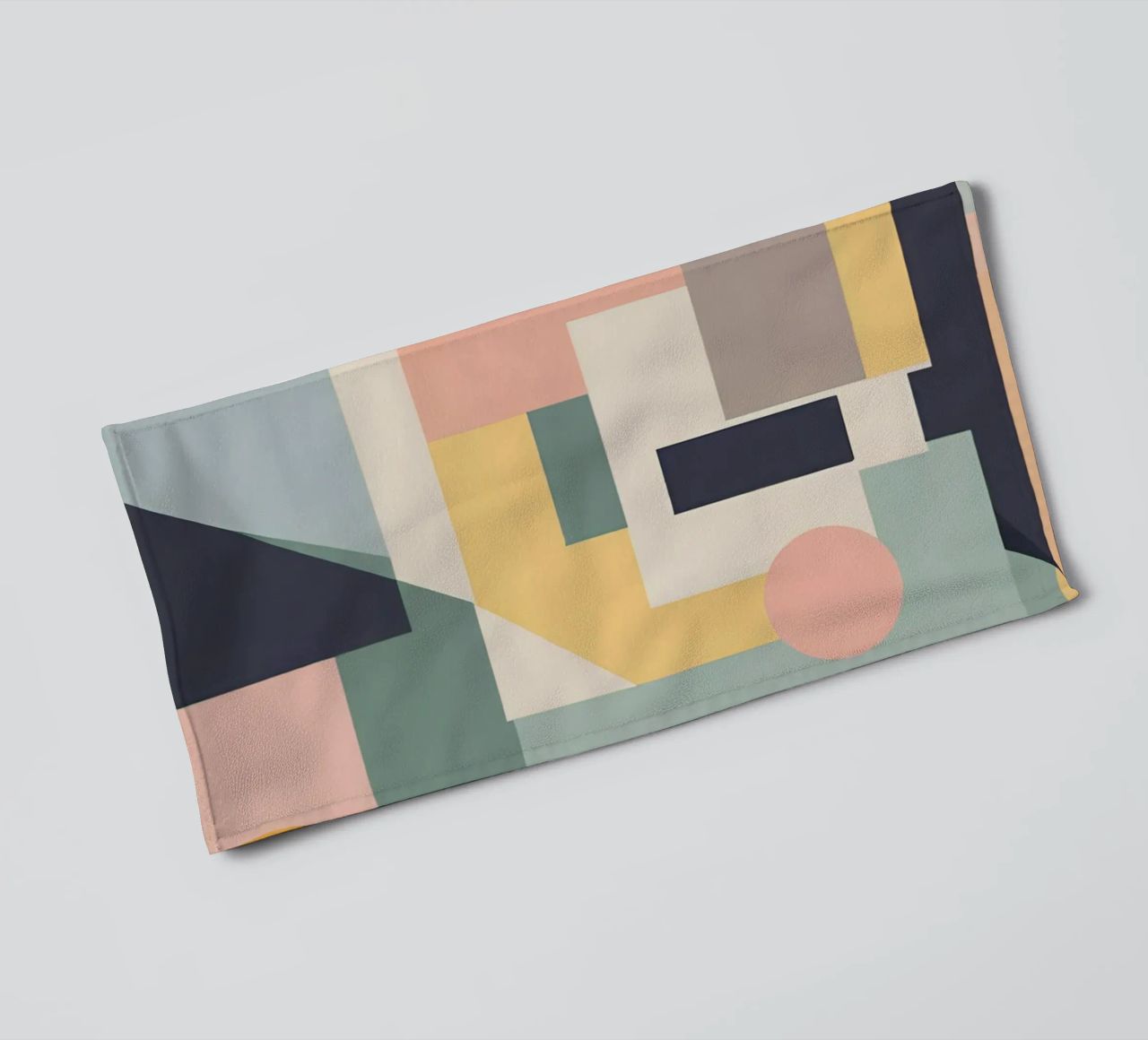 Abstract pastel art deco 3 towel by Rezh creations