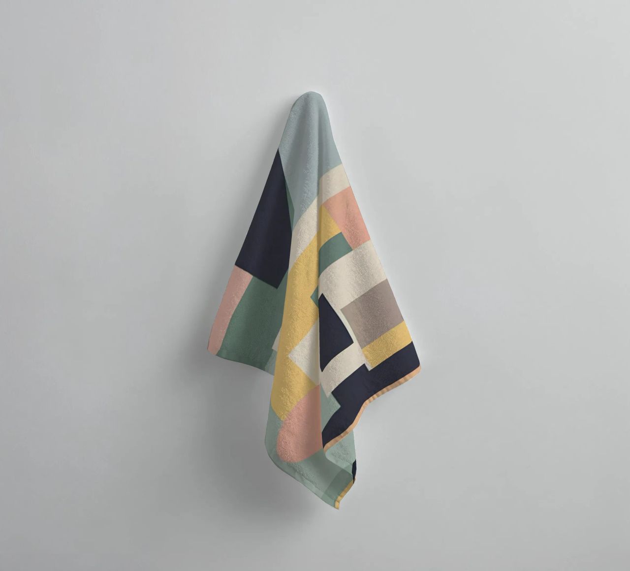 Abstract pastel art deco 3 towel by Rezh creations