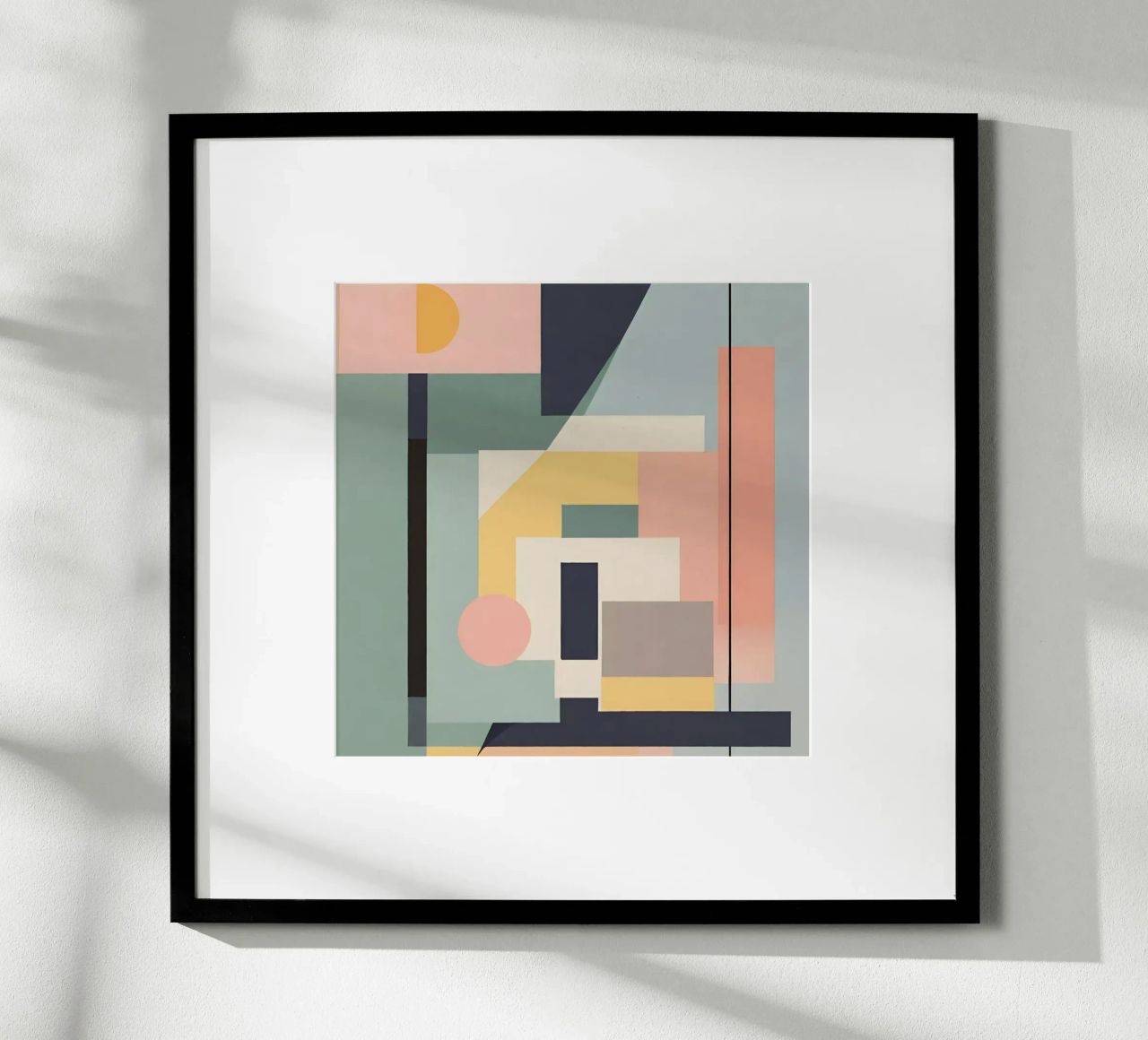 Abstract pastel art deco 3 poster by Rezh creations