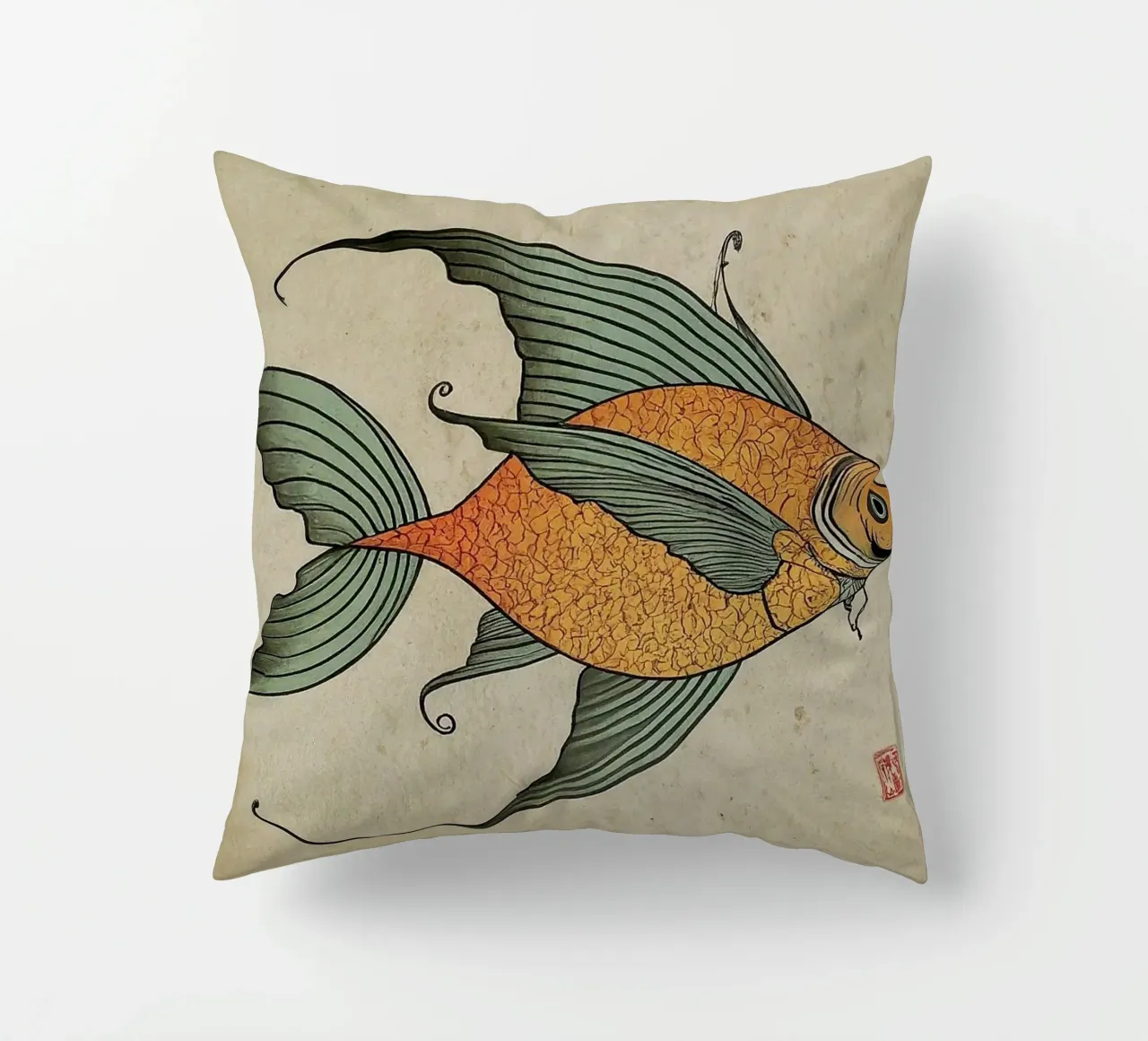 Pesce 2 cuscino da Rezh creations
