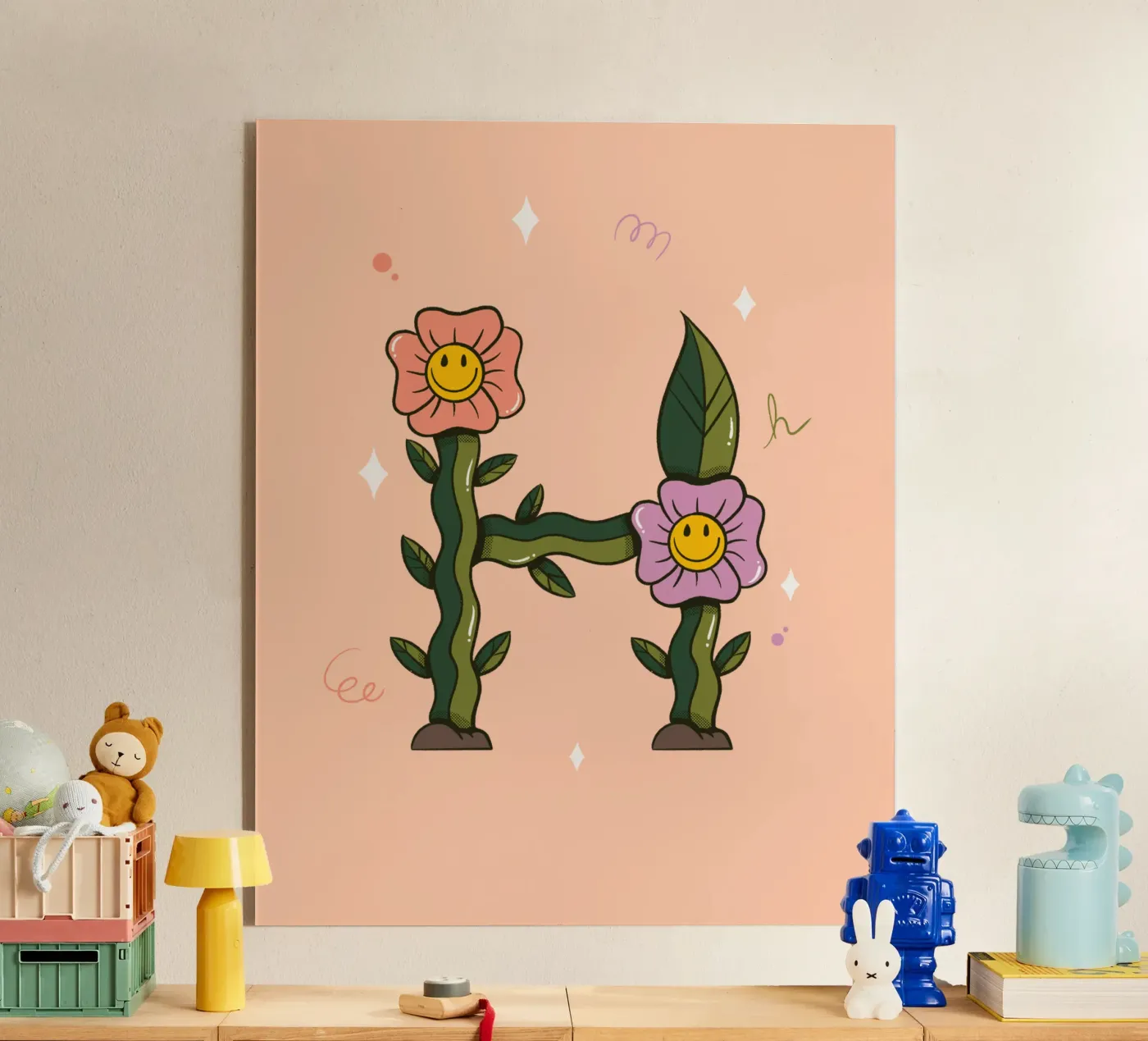 Bloem H acryl van Rafa Gomes