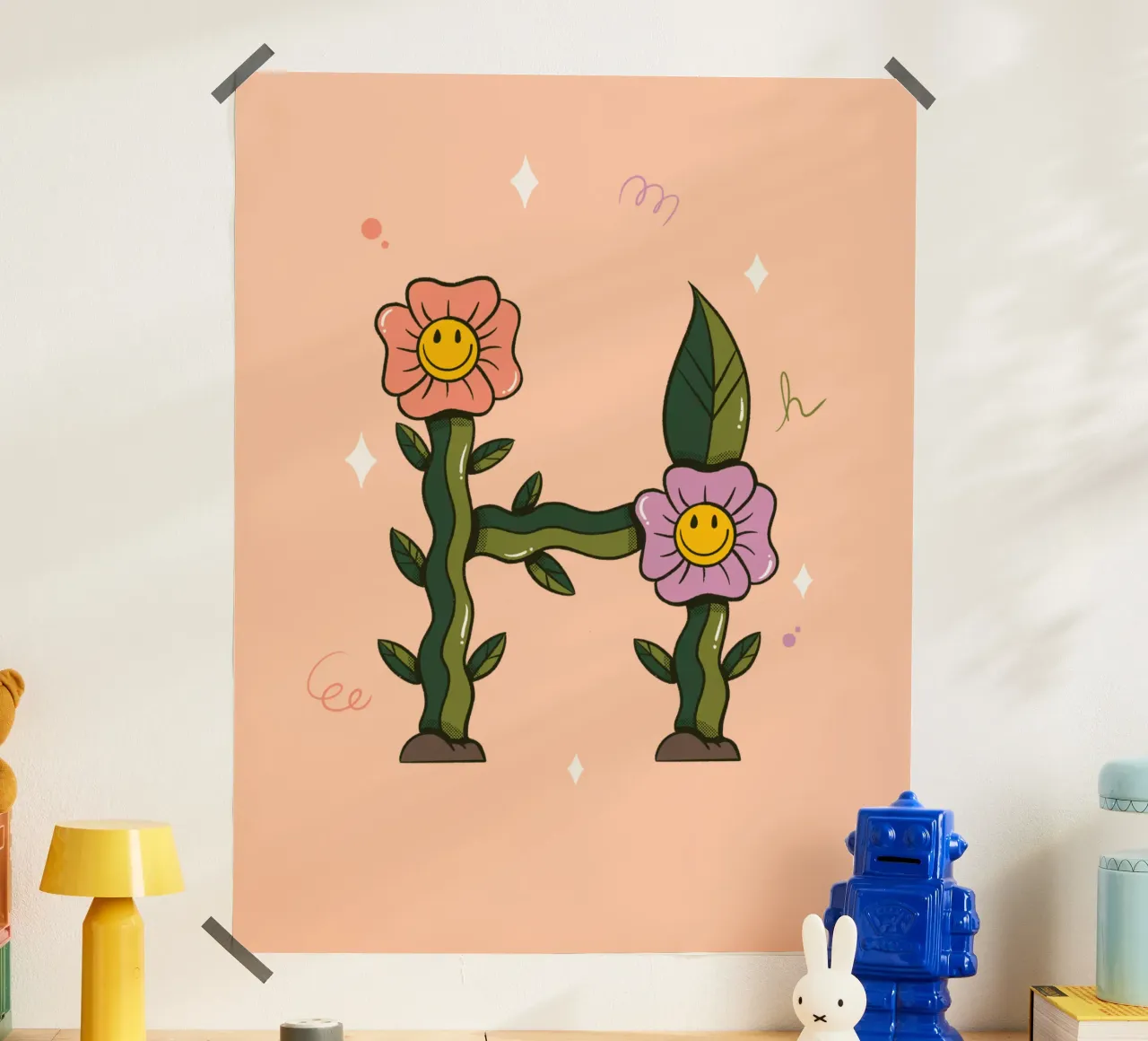 Flower H poster da Rafa Gomes