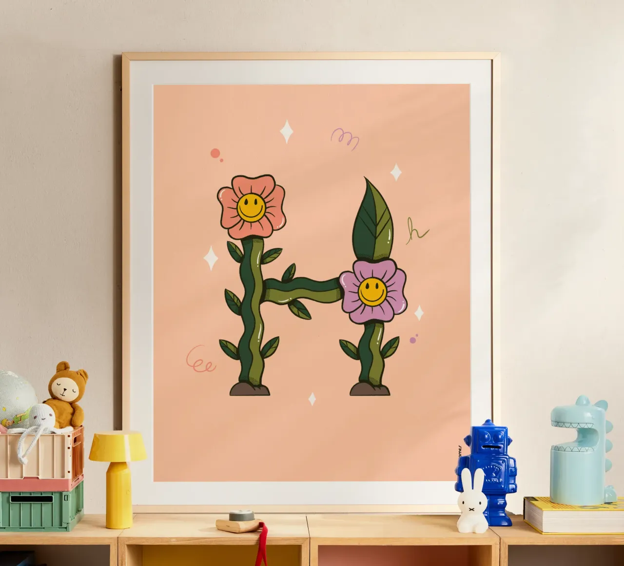 Flower H poster da Rafa Gomes