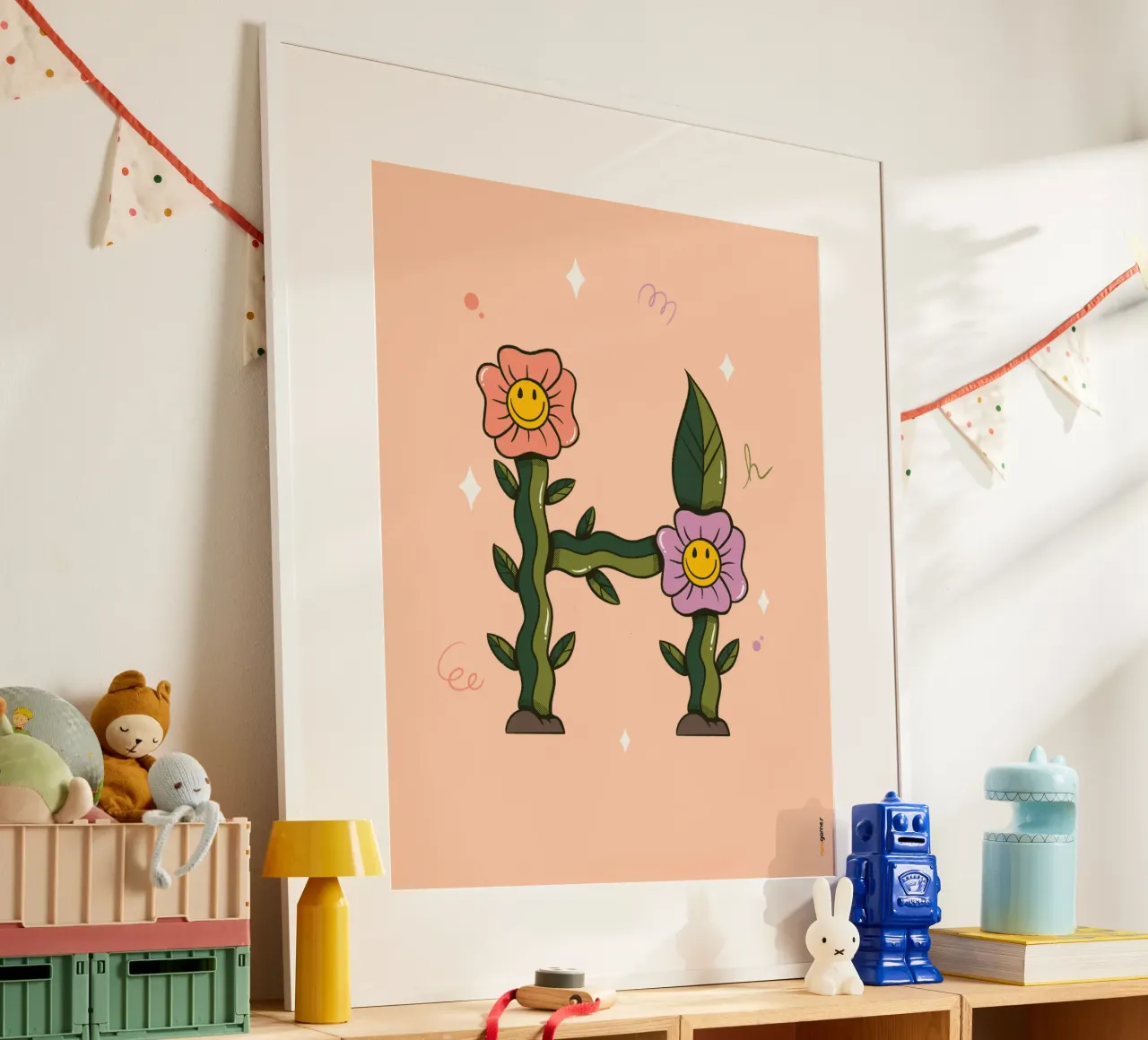 Flower H poster da Rafa Gomes