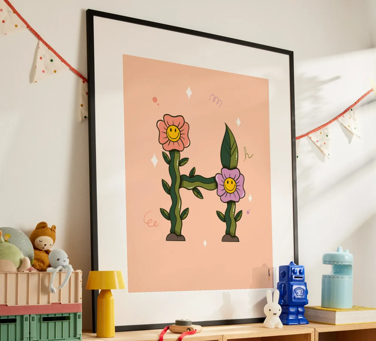 Flower H poster da Rafa Gomes