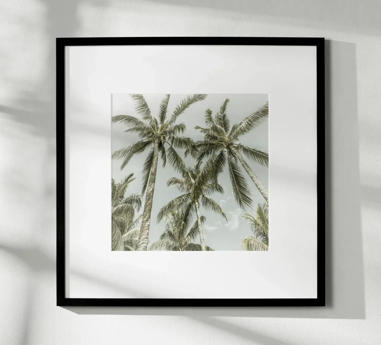 Palmenidylle | Weinlese Poster von Melanie Viola