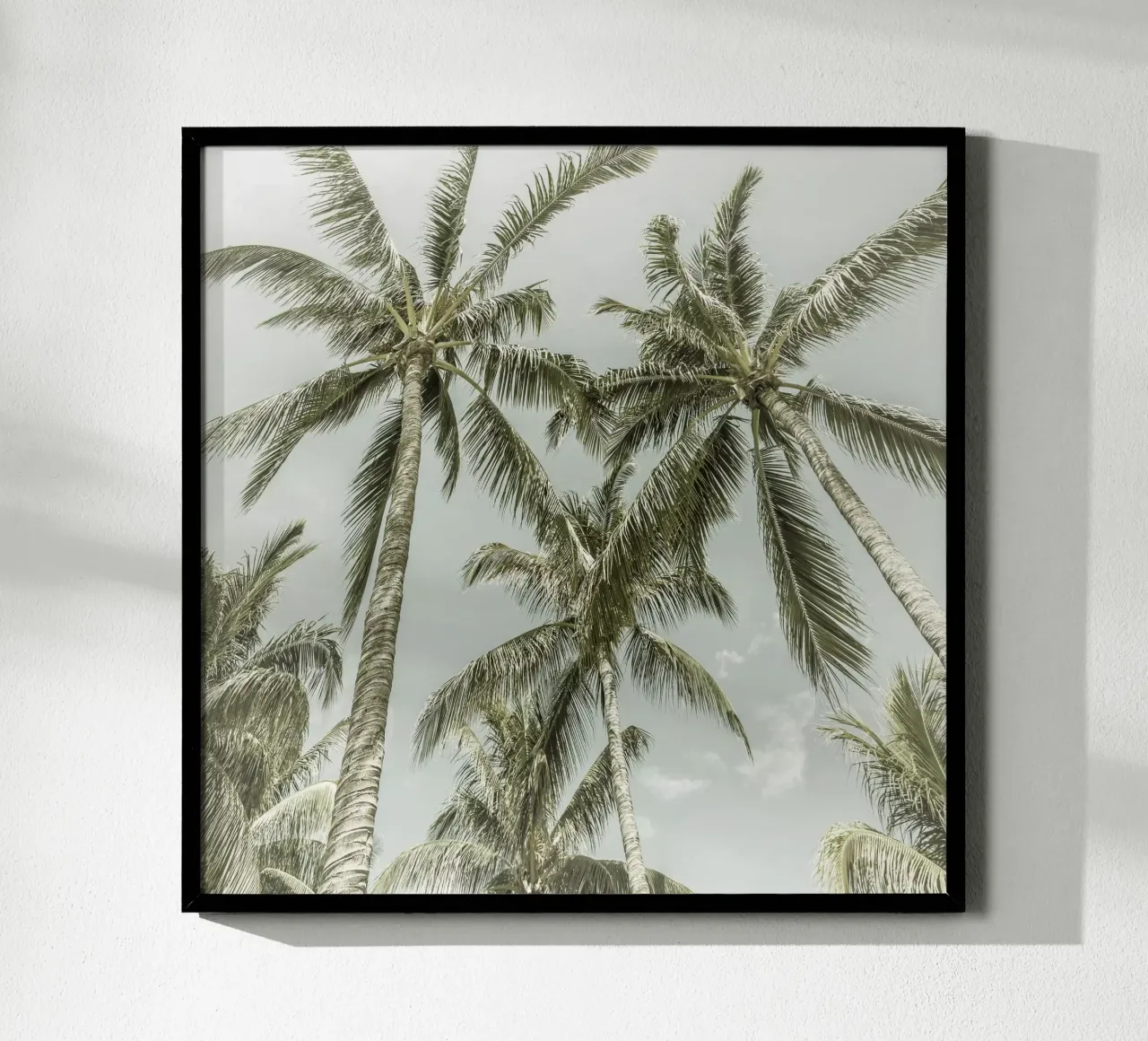 Palmenidylle | Weinlese Poster von Melanie Viola