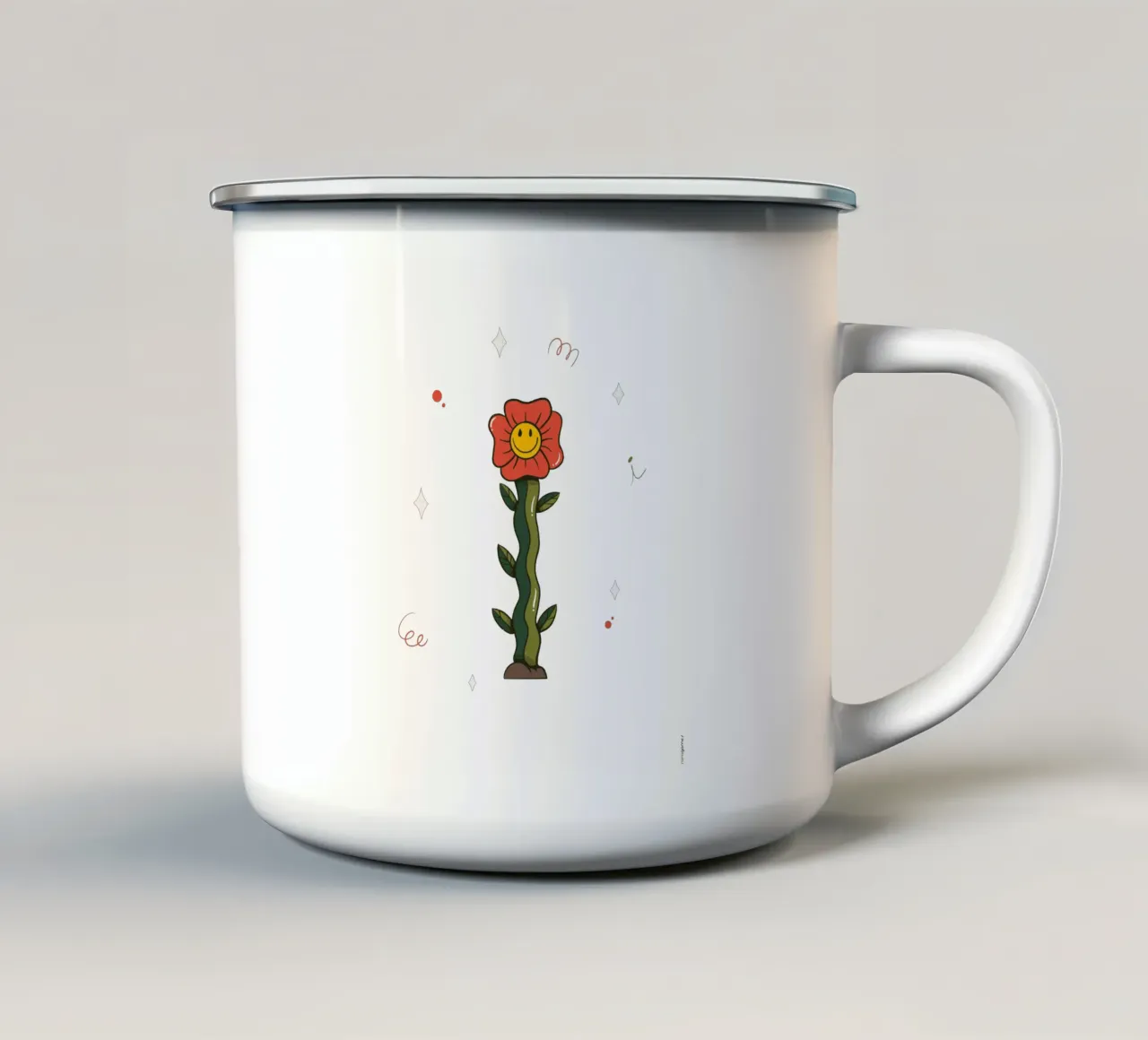 Fiore I tazza in smalto da Rafa Gomes