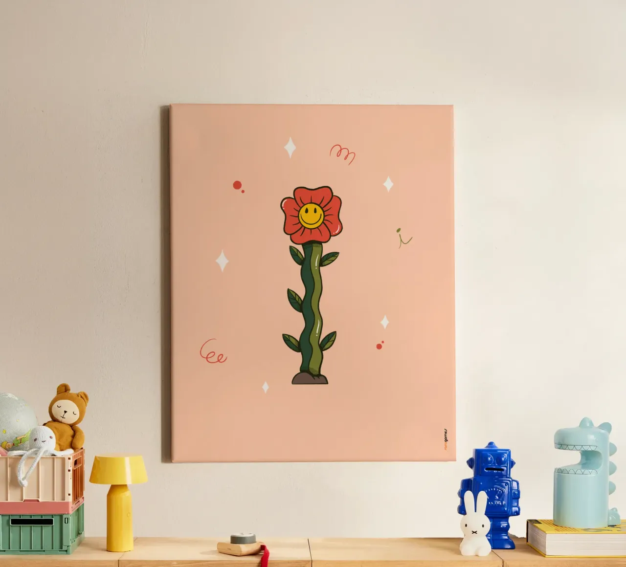 Flower I canvas by Rafa Gomes