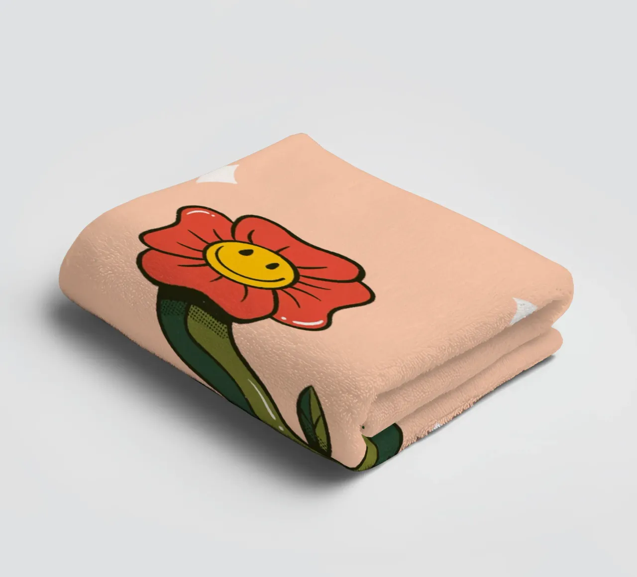 Flower J towel by Rafa Gomes