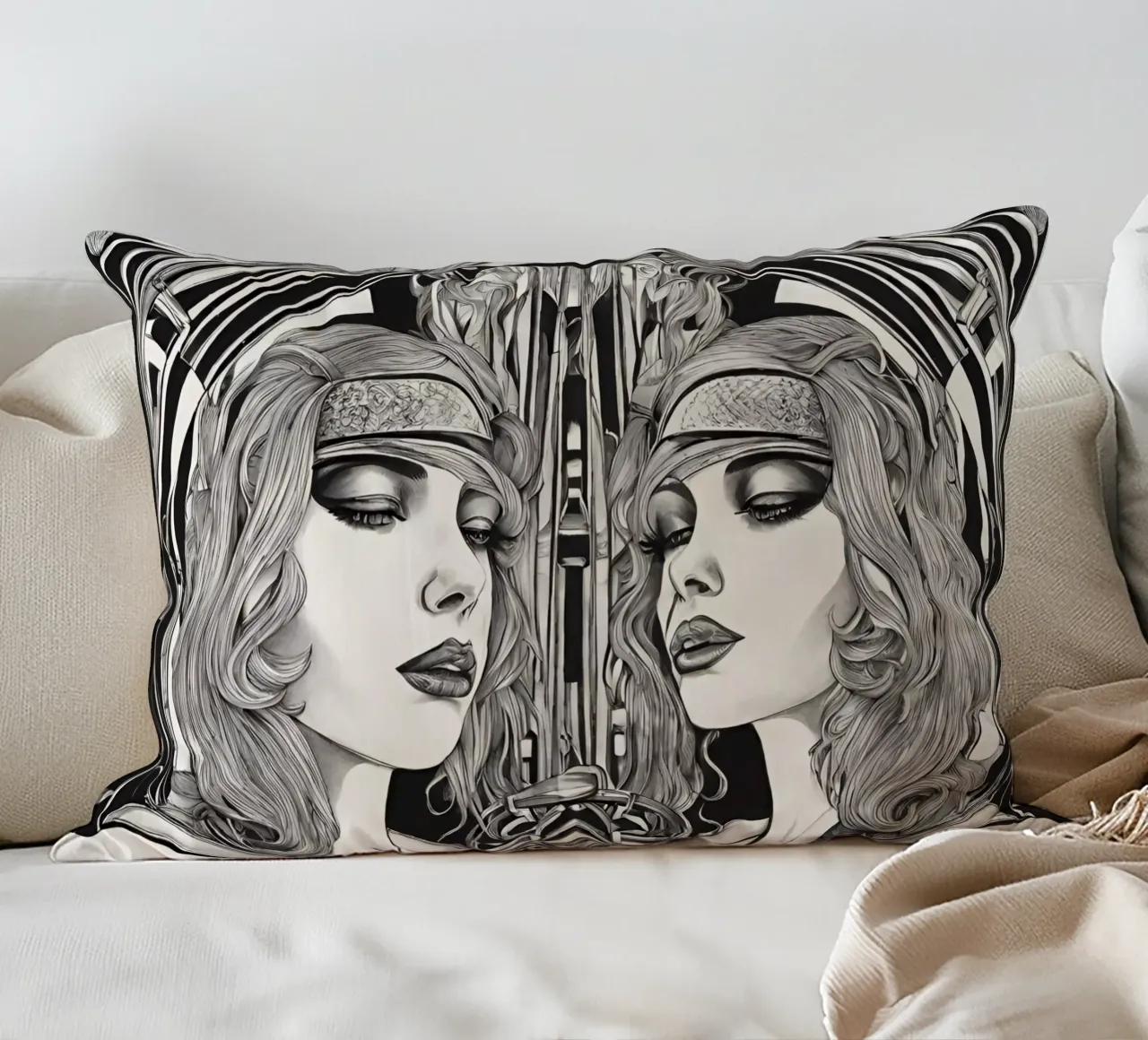 Black & White 1 cuscino da Rezh creations