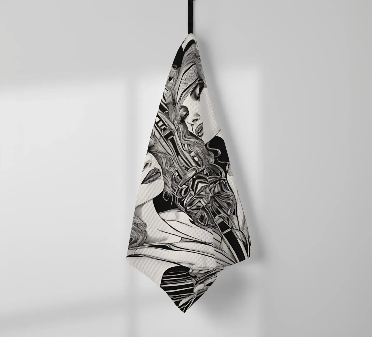 Black & White 1 canovaccio da cucina da Rezh creations