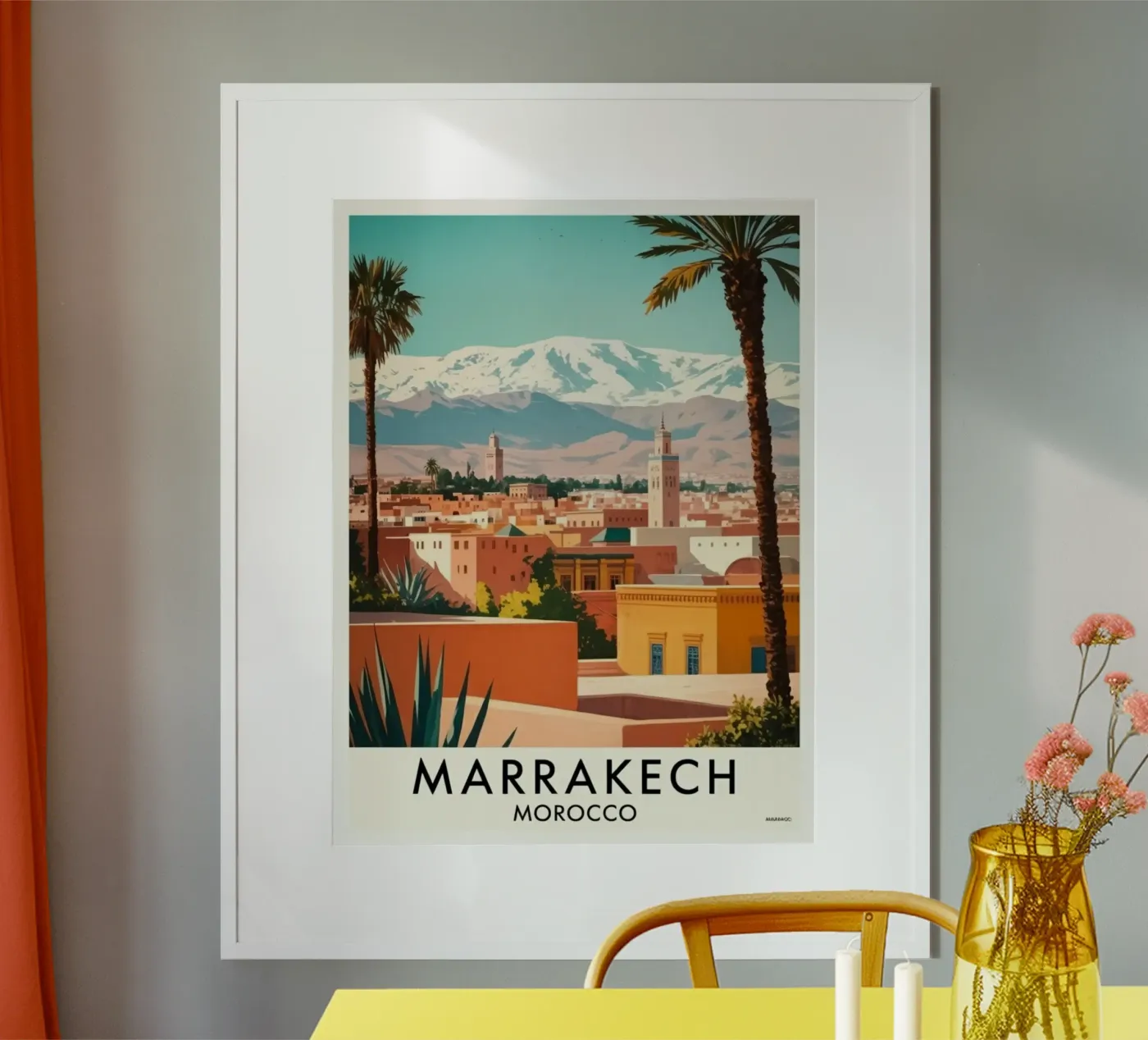 Marrakech poster by Estern Studio