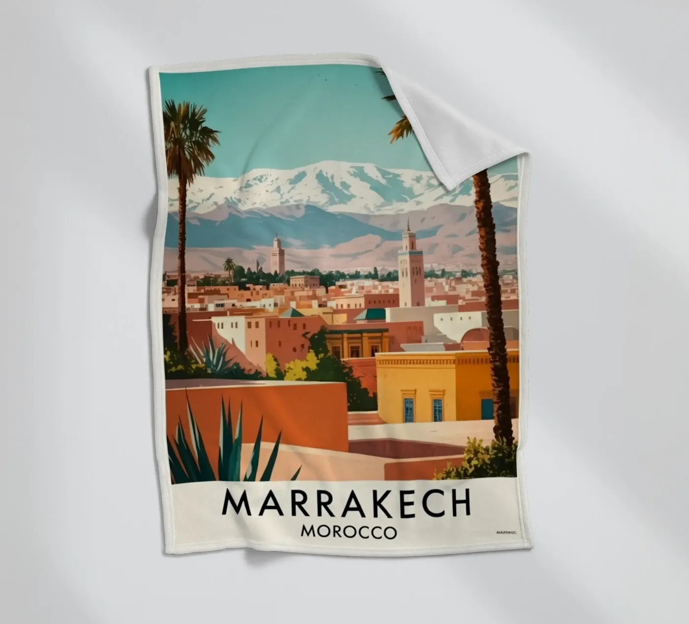 Marrakech fleece blanket by Estern Studio
