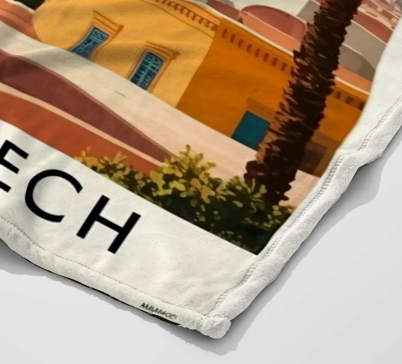 Marrakech fleece blanket by Estern Studio