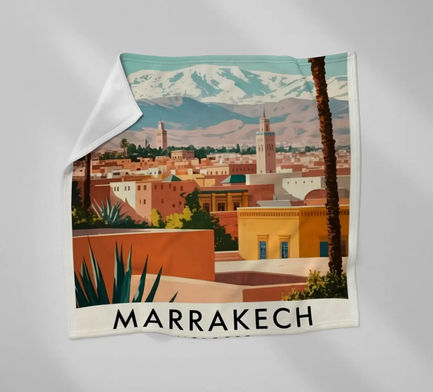 Marrakech fleece blanket by Estern Studio