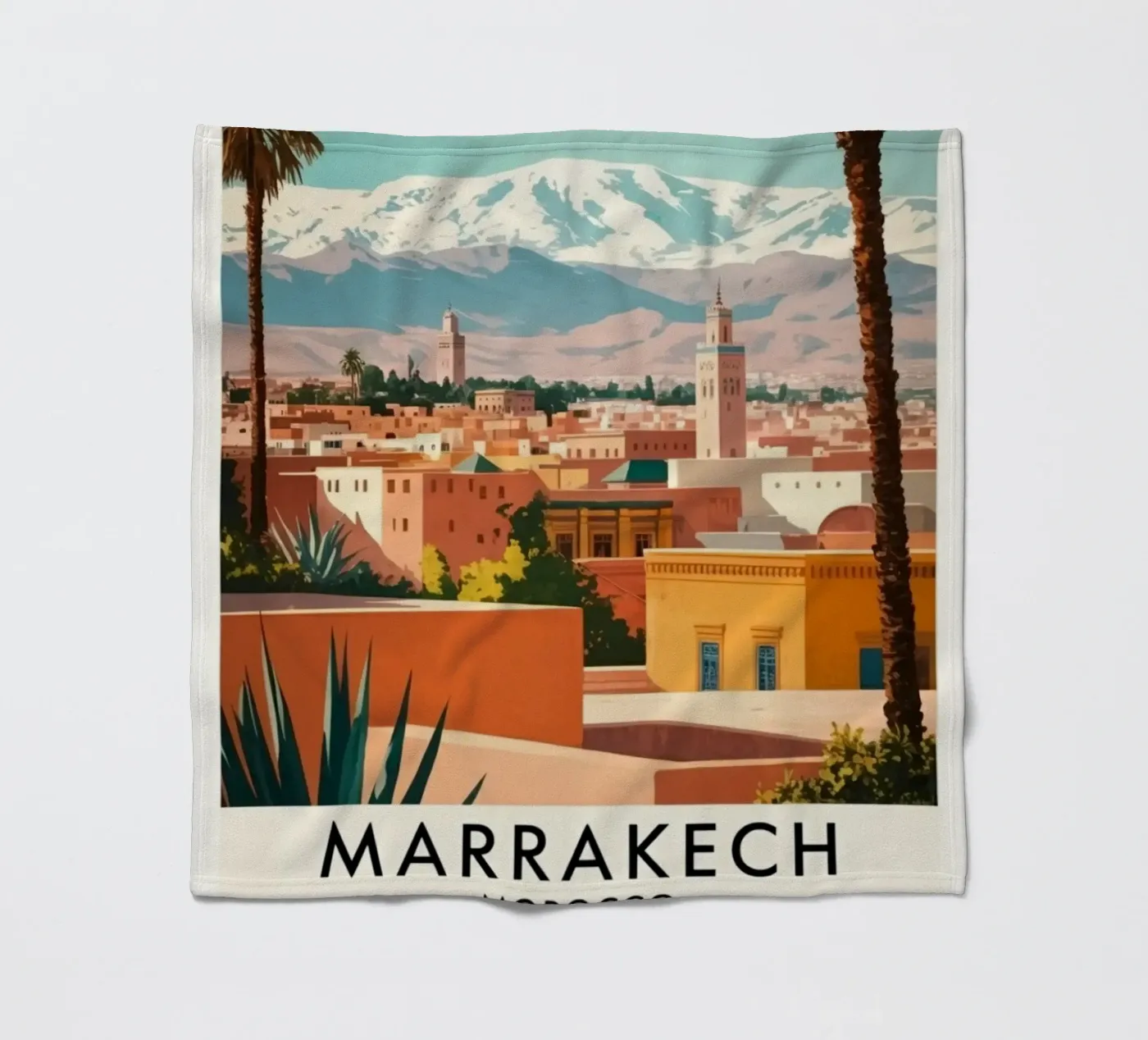 Marrakech fleece blanket by Estern Studio